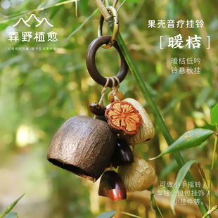 森野植愈天然果壳包包挂件吊饰摇铃送生日礼物有趣的新年挂饰车挂