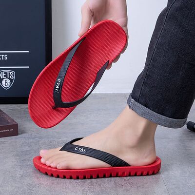 人字拖男潮个性百搭室外韩版夏季新款沙滩外穿防滑耐磨凉拖鞋男士