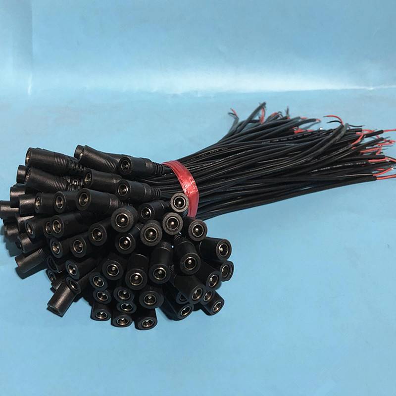 纯铜芯DC母插头红黑线监控公母接头DC线加粗12V24V集中电源插头