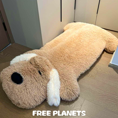 坐垫趴趴小狗狗毛绒玩偶公仔沙发睡觉抱枕床上靠垫地毯男女生礼物