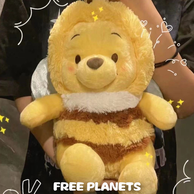 蜜蜂噗噗维尼熊公仔玩偶