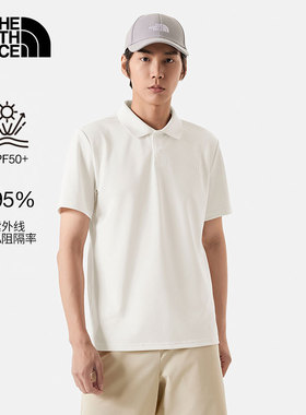 TheNorthFace北面夏季新款短袖POLO衫男户外吸湿透气防晒衣|7WD2