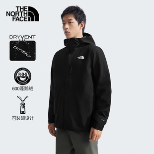 TheNorthFace北面24秋冬新男羽绒三合一冲锋衣鹅绒防水外套|83SL
