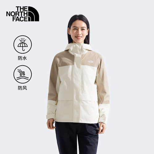 北面抓绒内胆三合一冲锋衣女
