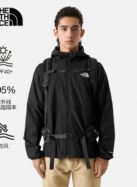 TheNorthFace北面24春夏户外防晒服男UPF40+防风防泼水皮肤衣81PO
