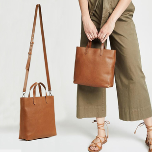 美国madewell tote托特包女包包单肩斜跨手提包黑色小方包高级感