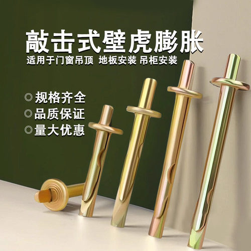 敲击式壁虎膨胀插片壁虎膨胀钉锤击膨胀门窗吊顶膨胀螺钉螺丝大全