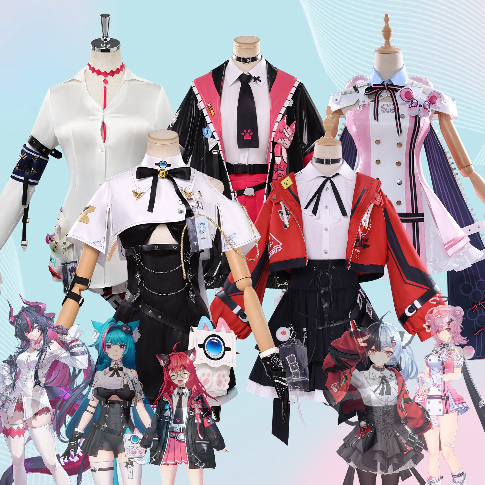 异环游戏cos服娜娜莉真红小吱薄荷安魂曲cosplay二次元动漫全套装图片