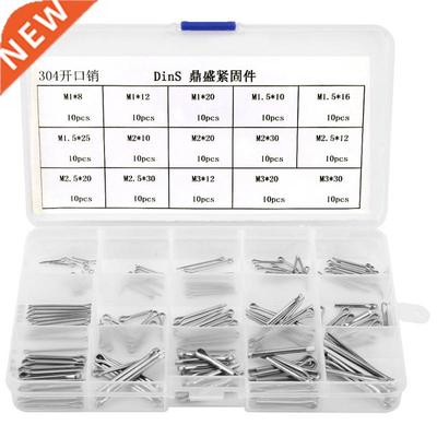 150Pcs 304 Split-Cotter Pins Kit M1 M1.5 M2 M2.5 M3 Fastenin