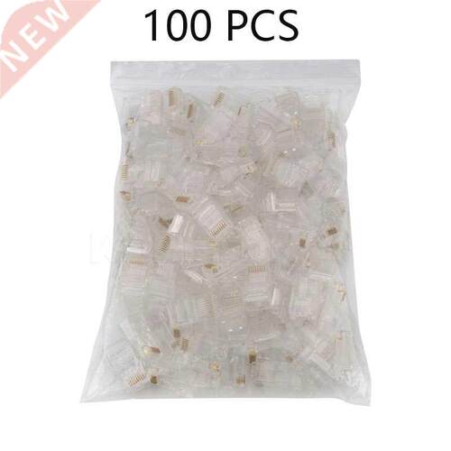 50/100 Pieces 8P8C RJ45 Modular Plug for Network CAT5 LAN Pr