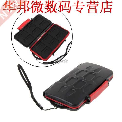 Memory Card Holder Storage Box Case 24 Slot For SD/SC/SDXC