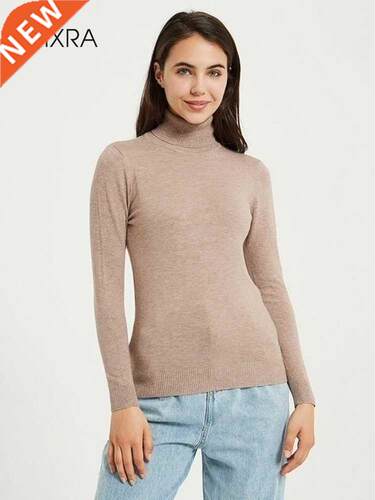 Wixra Knitting Sweater and Jumper Turtleneck Tops Pullovers