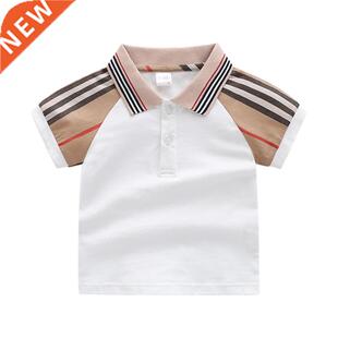 Summer Boys Girls Shirts Girls Boys Cotton Breathable Tops