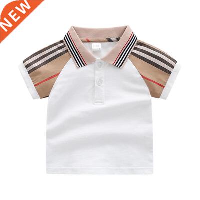 Summer Boys Girls Shirts Girls Boys Cotton Breathable Tops