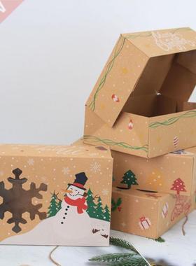 4/8/12 Pcs Paper Gift Boxes Christmas Present Muffin Snacks