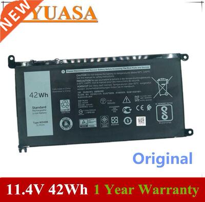 11.4V 42Wh Original WDX0R WDXOR CRH T2JX4 Laptop Battery