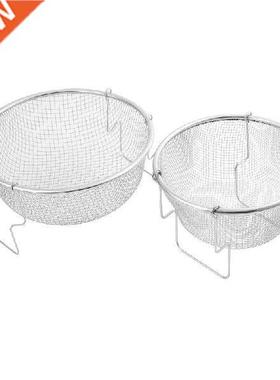 94PF Fry Basket Stainless Steel Portable Fried Basket Round