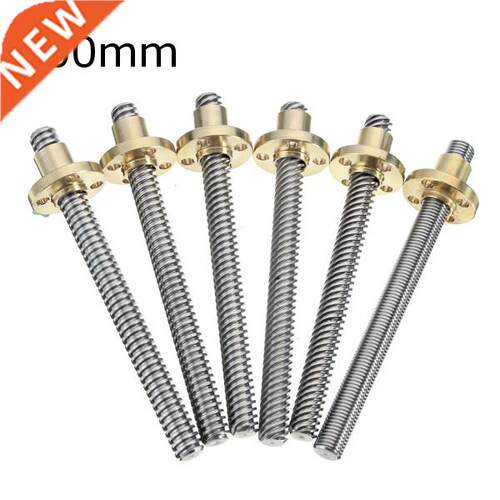 3D Printer T8 1/2/4/8/12/14mm 400mm Lead Screw 8mm Thread