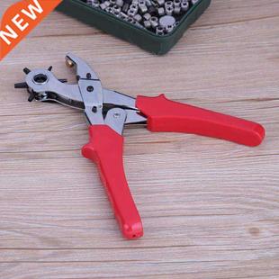 Leather Belt Hole Punch Plier Eyelet Puncher Revolve Card