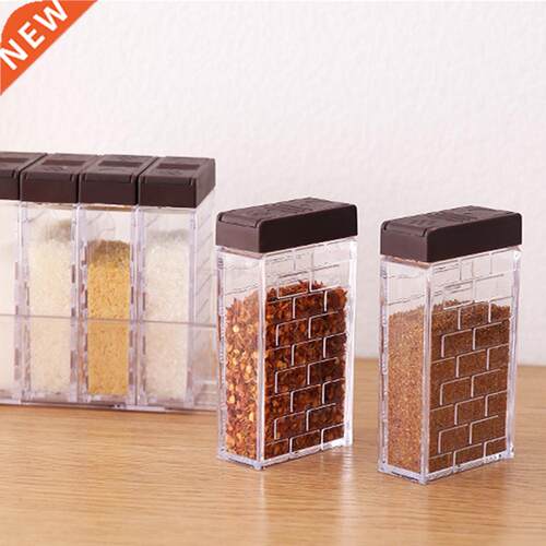 Opening Cover Spice Jar Two-Way Transparent Seasoning Shaker