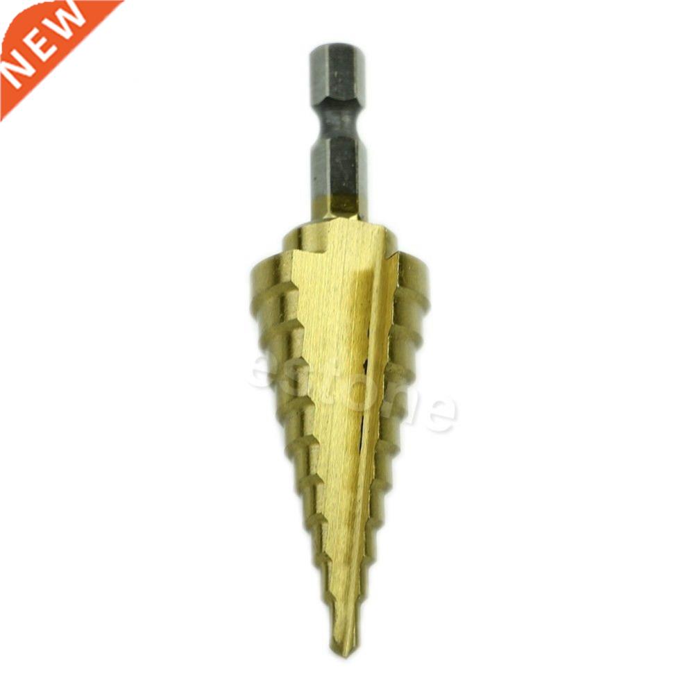 Hex Titanium Step Cone Drill Bit Hole Cutter 4-22mm HSS 4241