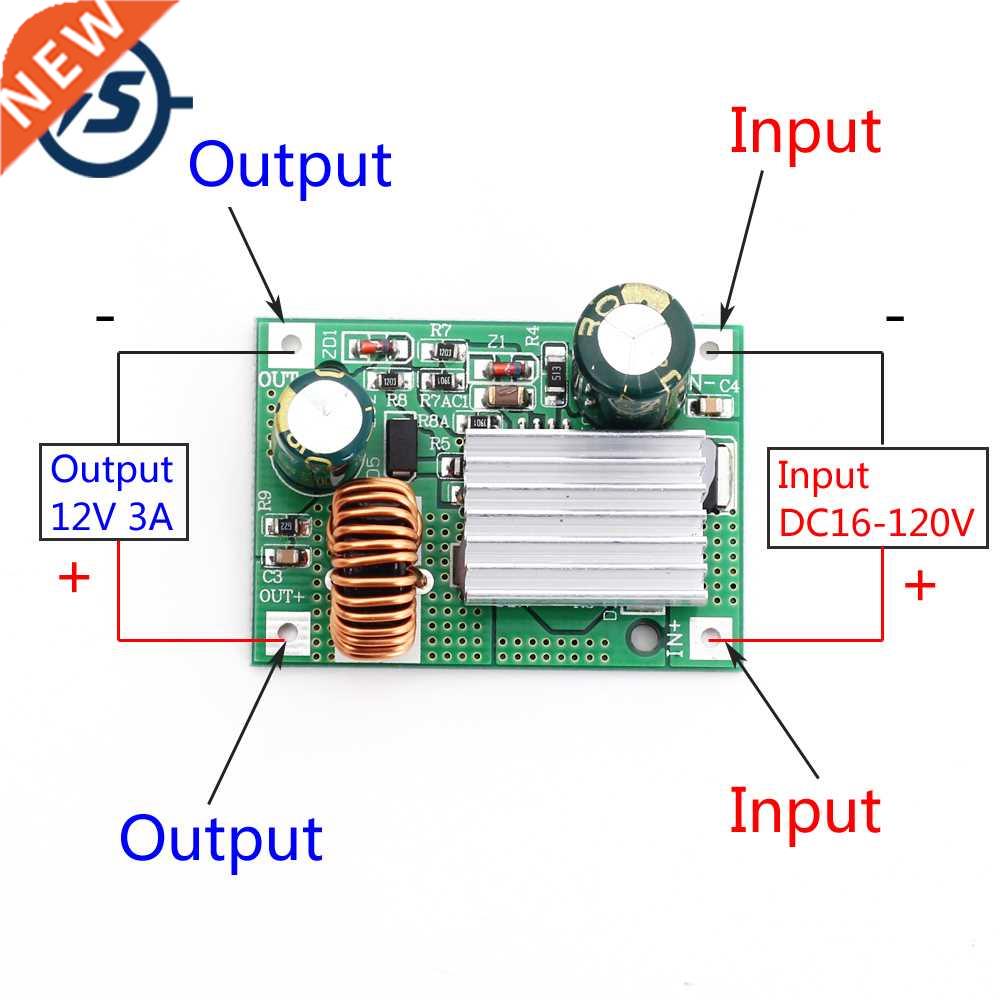 24V 36V 48V 72V 84V 120V to 12V 3A DC Step Down Module Power