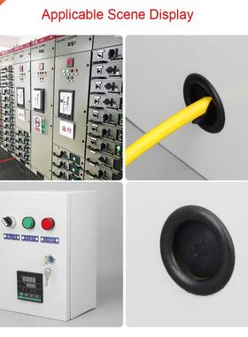 10/20/50pcs Blnking Blind Rubber Wiring Grommets Hole Plug