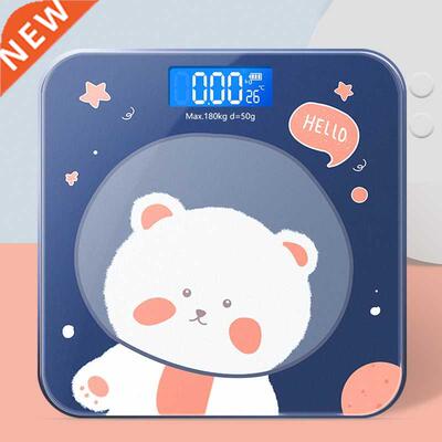 Cartoon ear Weight Scale LCD Display Glass Smart athroom S