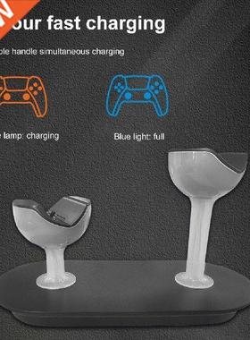 Dual Charger for PS5 Controller Gamepad Charger with