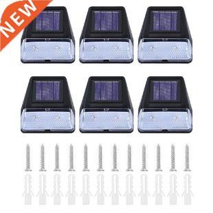 6pcs/pack Stair Solar LED Step Light Garden Backyard Wall