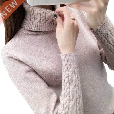 Women Sweater Turtleneck Pullovers Autumn Winter Sweaters Ne