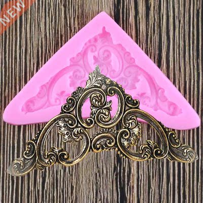 Baroque Scroll Relief Silicone Mold Fondant Chocolate Ca