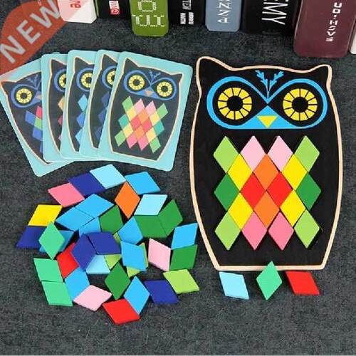 Cartoon Educational fish/owl Wooden Toys For Children