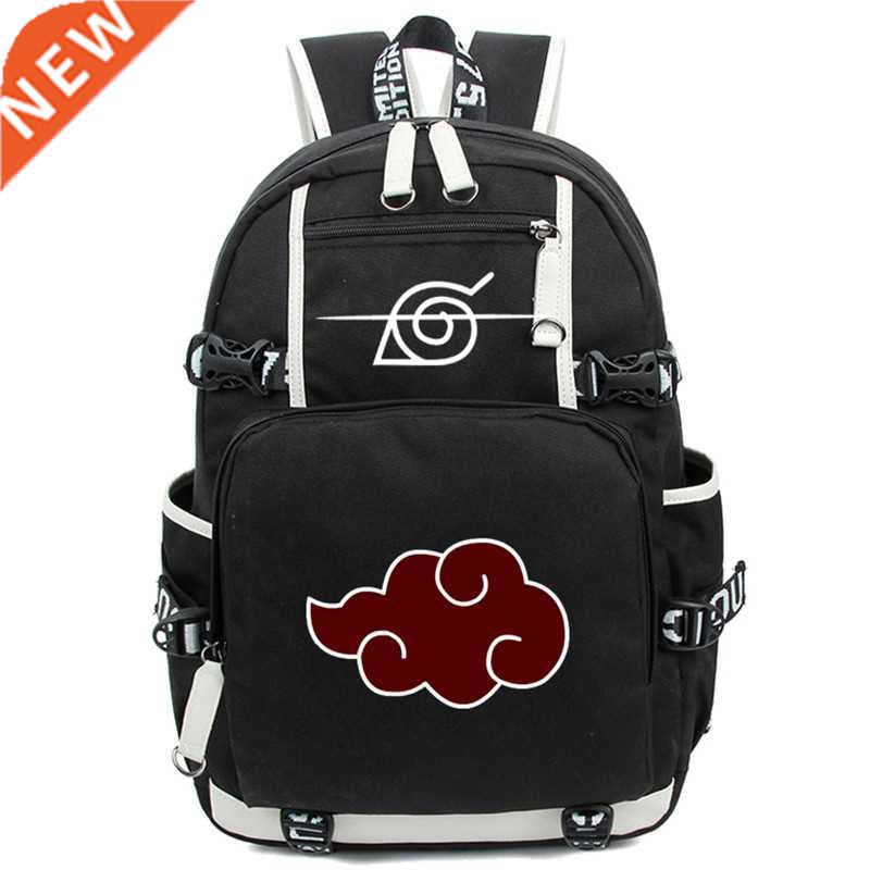 Anime Cosplay Backpack Akatsuki Sharingan Student School Sho