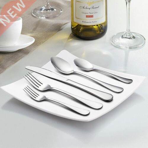 5 pcs Five-piece Cutlery Set Stainless Steel Kitchen