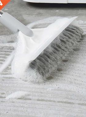 Floor Scrub Brush 2 In 1 Long Handle Wiper Stiff Bristle Win