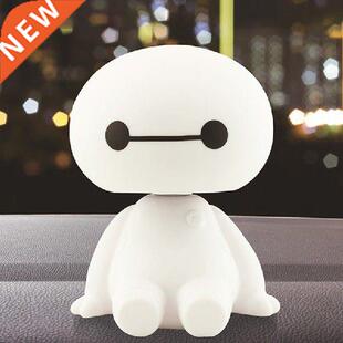 Car Ornament Cute Shaking Head Baymax Robot Doll Automotive