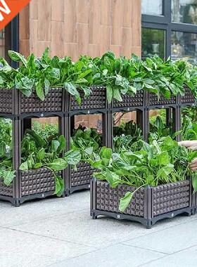 Raised Planter Grow Box Rectangular Flowerpot Elevated