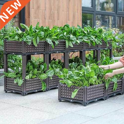 Raised Planter Grow Box Rectangular Flowerpot Elevated