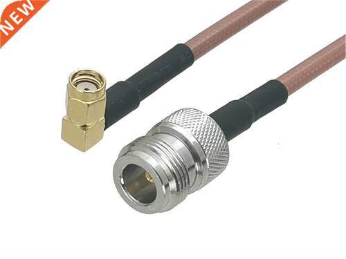 1Pcs RG142 N Female jack to RP-SMA Male Jack Rght angle Con