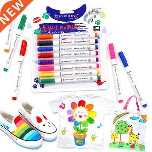 8 Pcs/Set Clothes Textile Marker Fabric Paint Pen  Craft