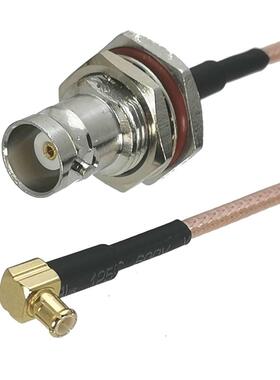 1Pcs RG316 BNC Female Jack Bulkhead to MCX Male Right angle