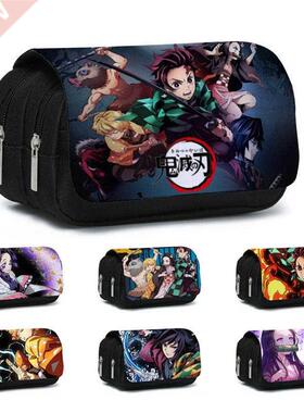 1Pcs Anime Demon Slayer Kimetsu No Yaiba Pencil Case Zipper