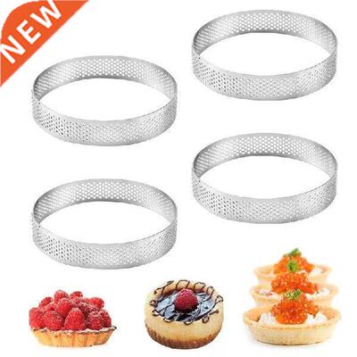 6 8 10 CM Stainless Steel Tart Mold Ring Tartlet Cake