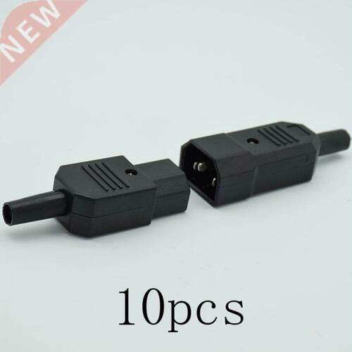10PCS/lot C1 C14 10A 250V IEC Straight Cable Plug Connecto