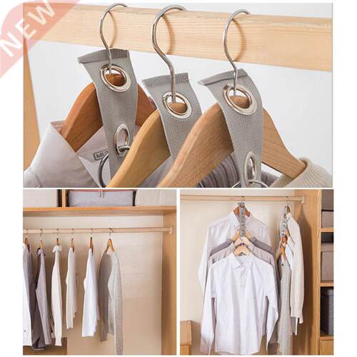 2PCS Multi-layer Hanger Connection Hook Space Saving Hanger