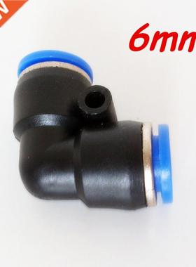 50Pcs 6mm ID Pneumatic Connectors Push in Elbow Fitting Equa