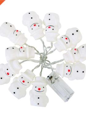 10LED Snowman Christmas Xmas Fairy String Light Party Decor