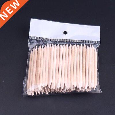 100Pcs Wooden Cuticle Pusher Nail Art Cuticle Remover