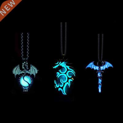 Luminous Dragon Necklace Glowing Night Fluorescence Antique